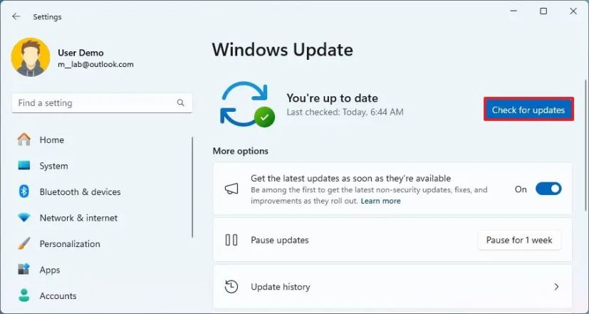 Windows 11 vérifier et installer les mises à jour