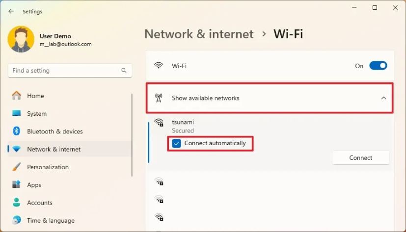 Windows 11 modifie la priorité du Wi-Fi